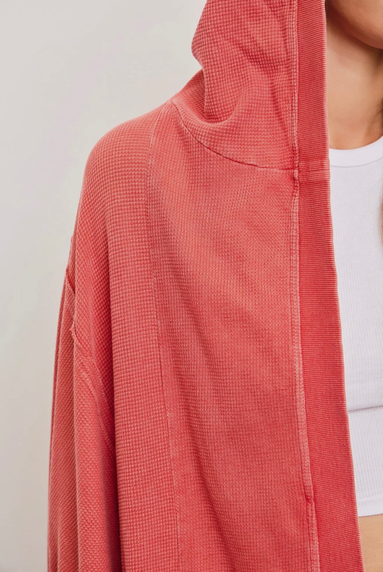 Chili waffle knit cardigan