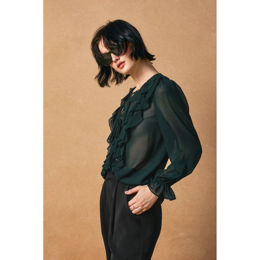 Light Frilly Chiffon Blouse