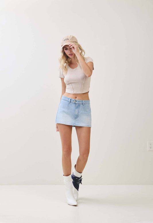 DENIM SKORT