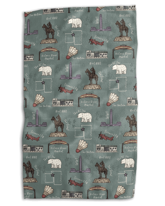 KC Icons Sage Kitchen Towel