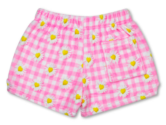 Daisy Love Plush Shorts (Medium (10-12))
