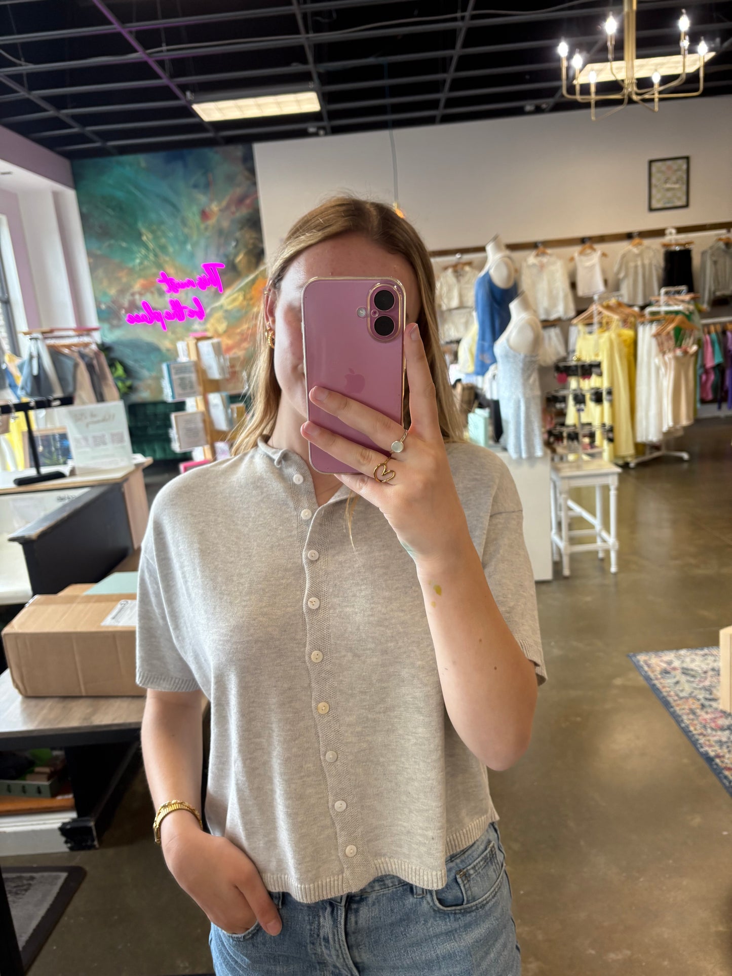 Logan grey knit