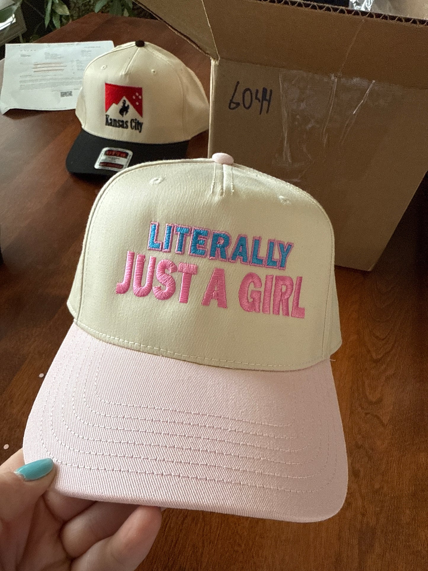 Literally just a girl trucker hat
