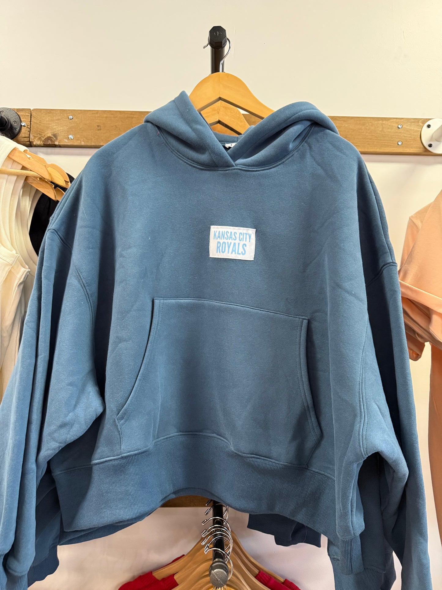 Royals patch hoodie - navy