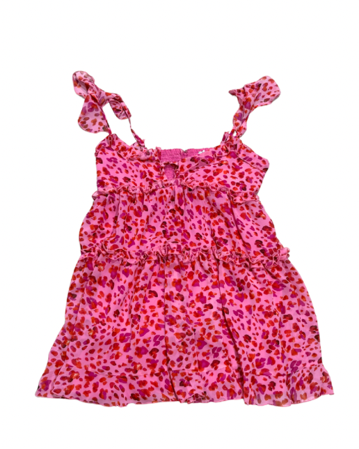 Animal tiered mini dress