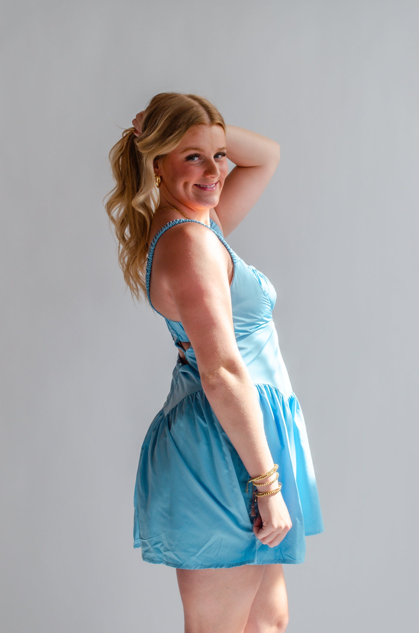 Day runner dress- Sky blue