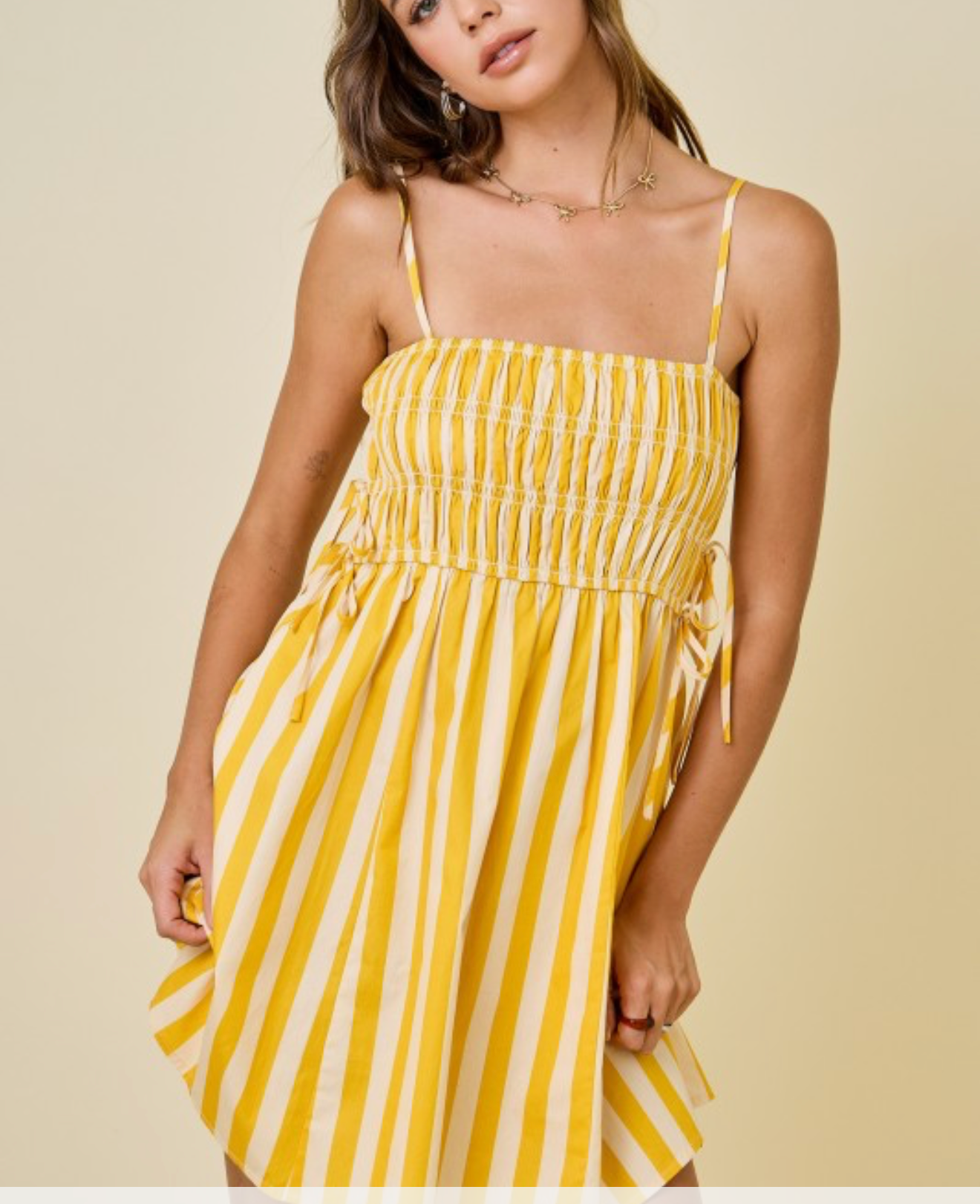 Sunshine striped yellow dress