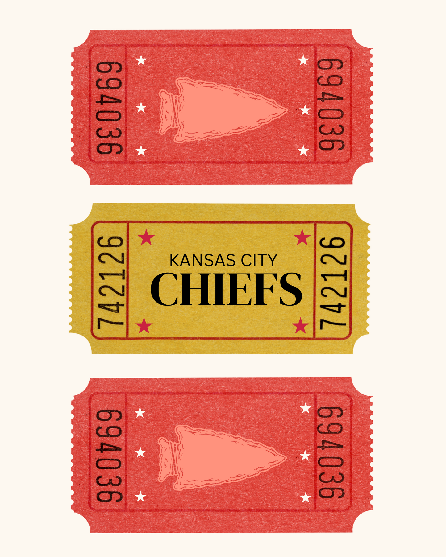 Chiefs Stamped Print