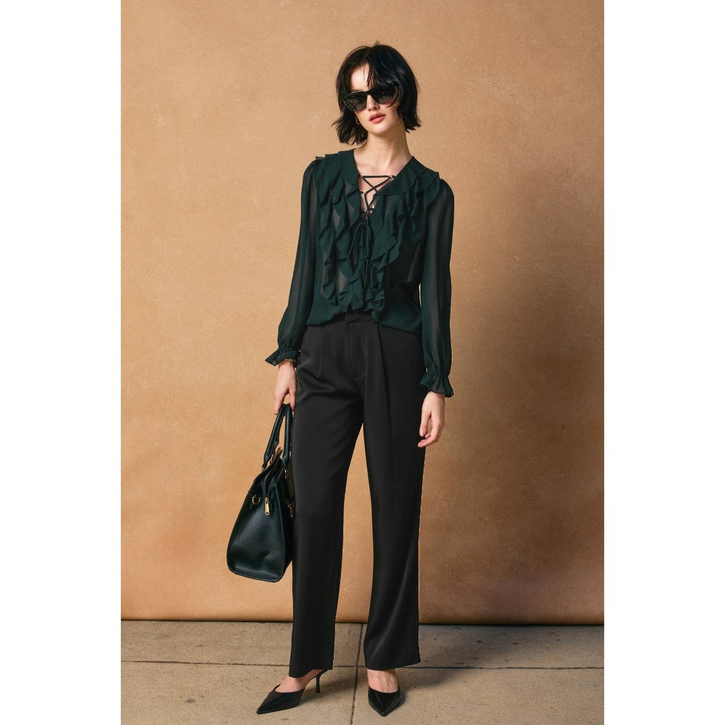 Light Frilly Chiffon Blouse