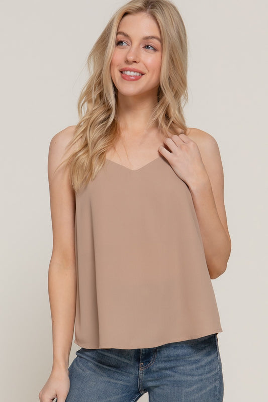 Double V Neck Cami