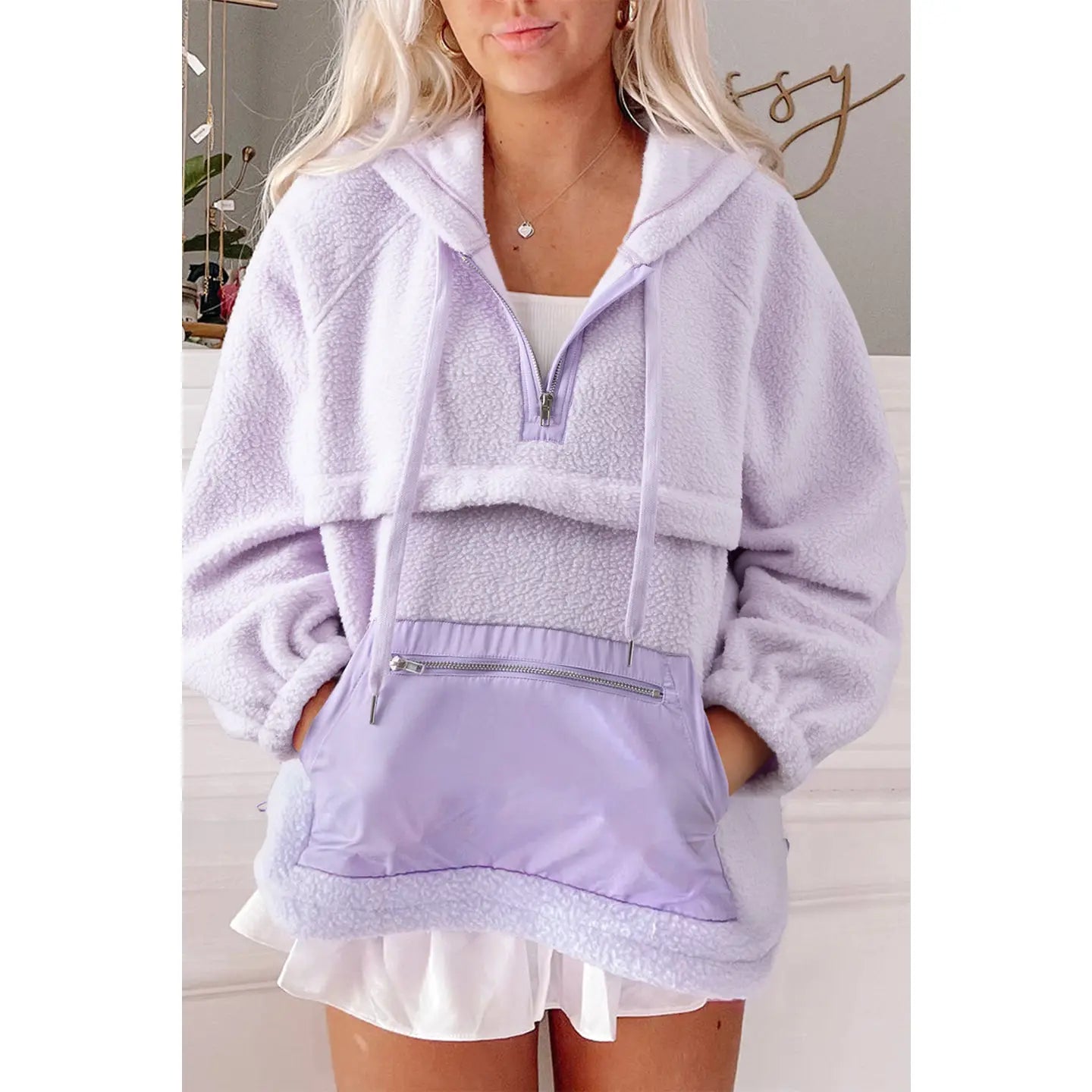 Lavender Fleece pullover