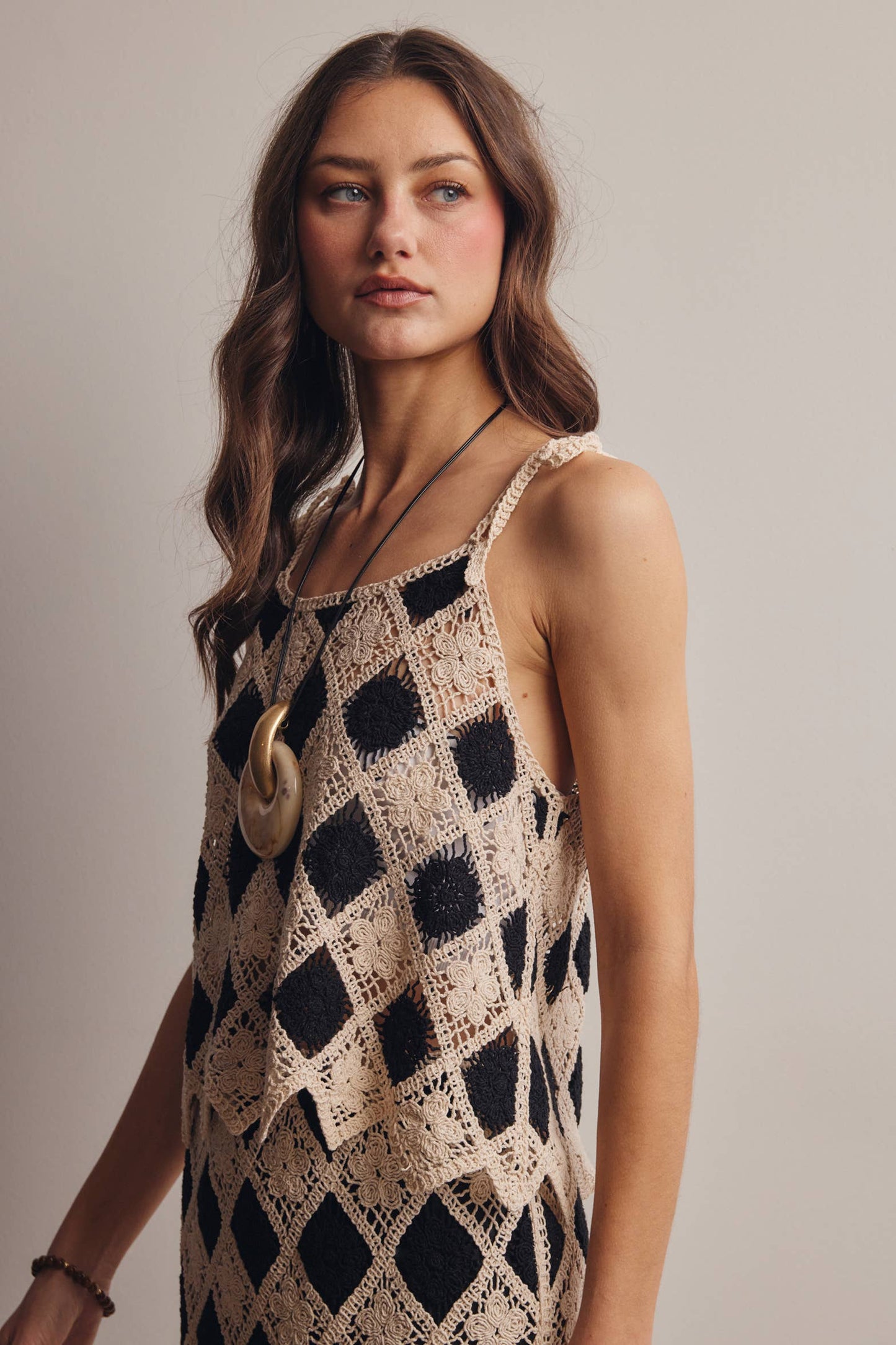 Crochet Diamond Tank Top