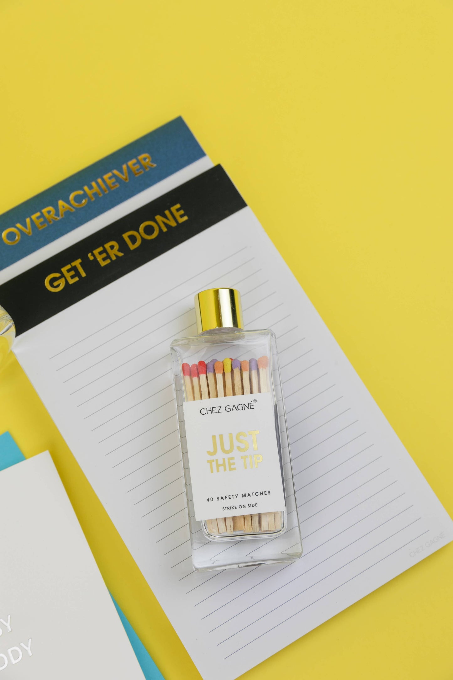 Just the Tip - Glass Bottle Safety Matches - Rainbow/Multi