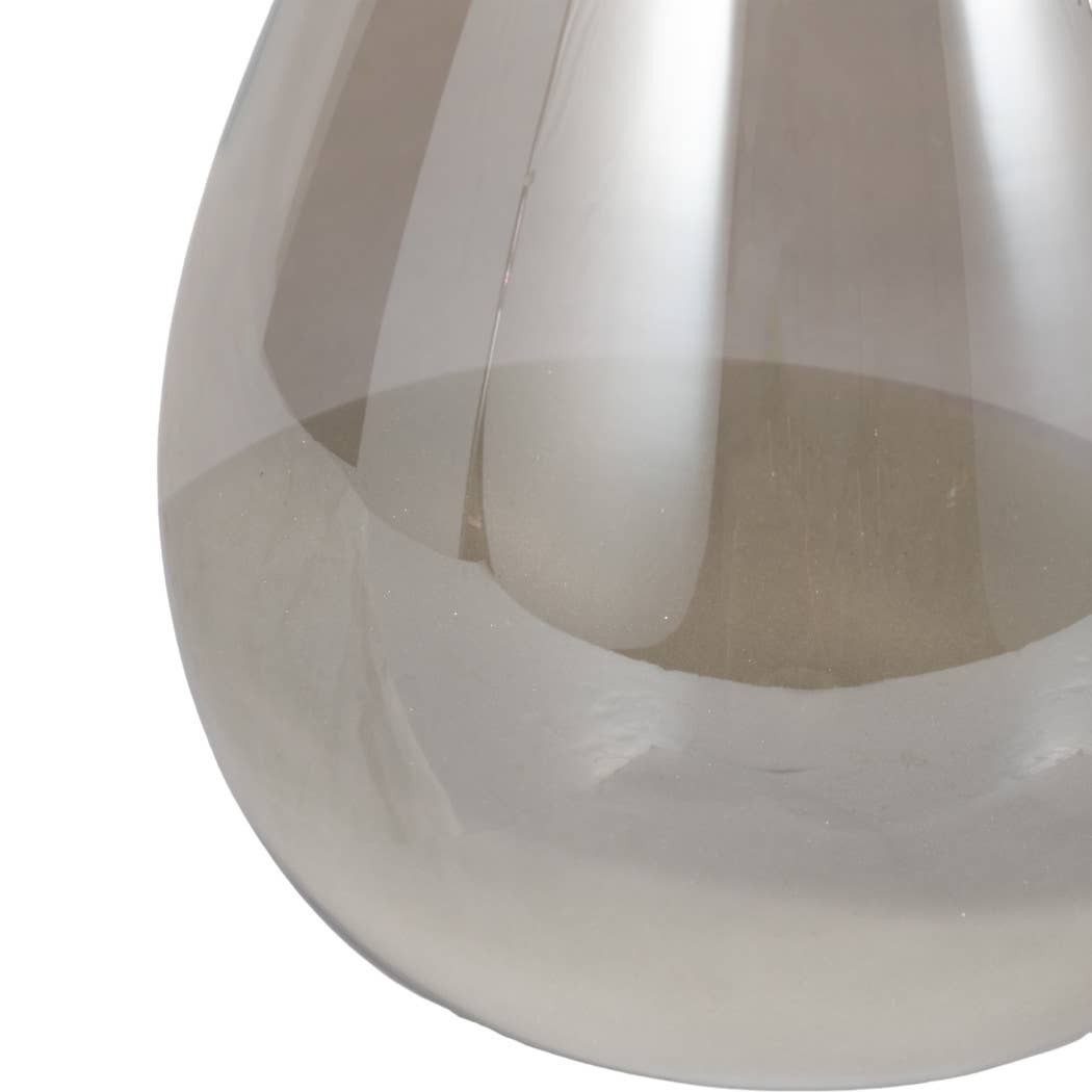 Glass Small Teardrop Silhouette Hourglass - Grey, 20 in.