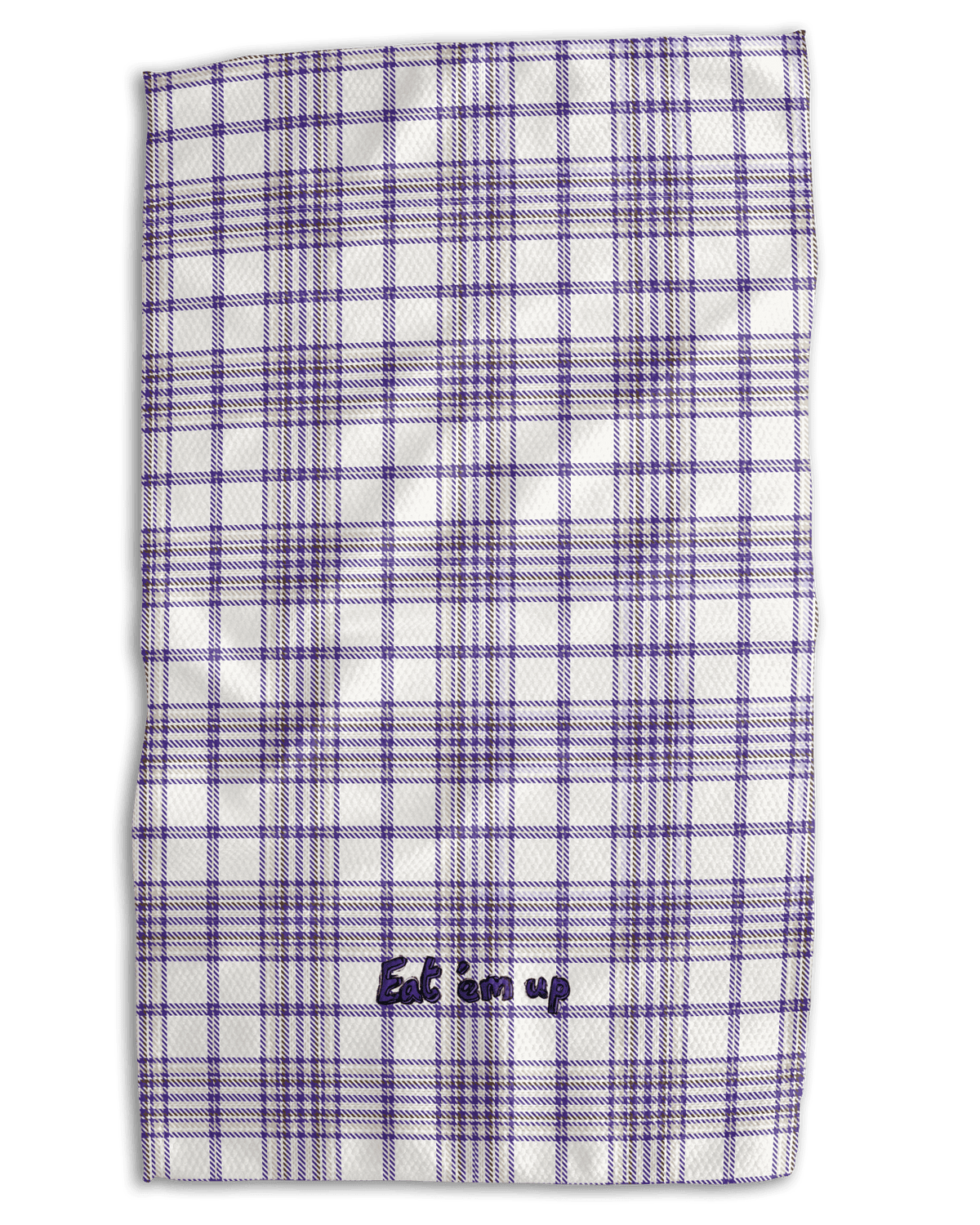 Off Eat 'Em Up Plaid Kansas State Kitchen Towel