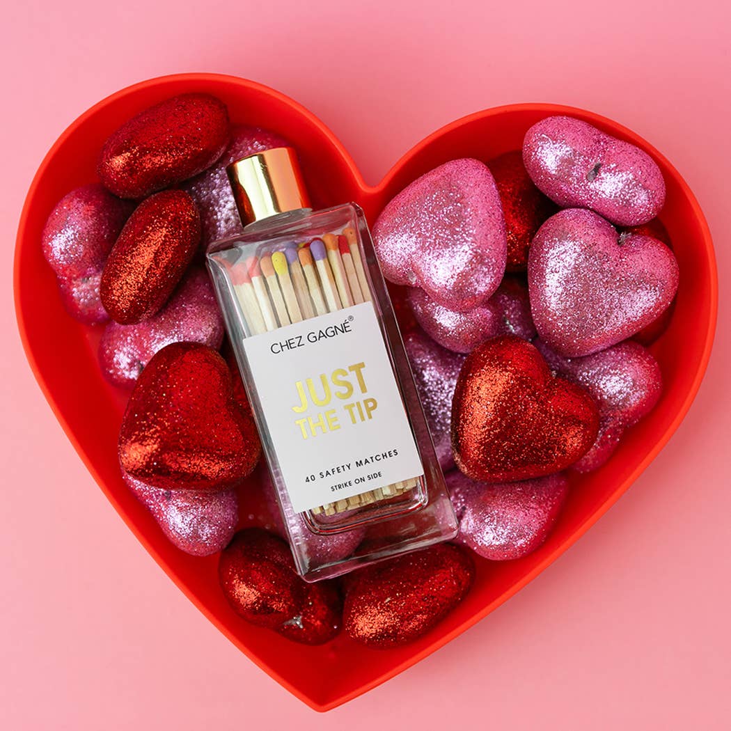 Just the Tip - Glass Bottle Safety Matches - Rainbow/Multi