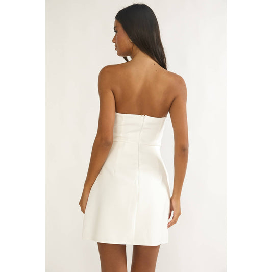 STRAPLESS SWEETHEART MINI DRESS