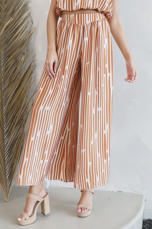 Wide leg Swing Pant - Camel