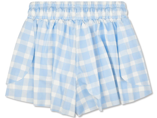 Blue Gingham Butterfly Shorts (X-Small (4-6))