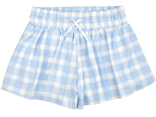 Blue Gingham Butterfly Shorts (X-Small (4-6))