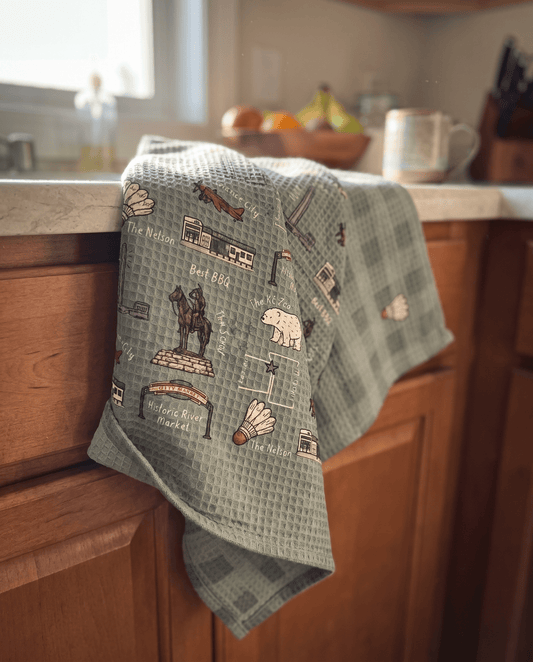 KC Icons Sage Kitchen Towel