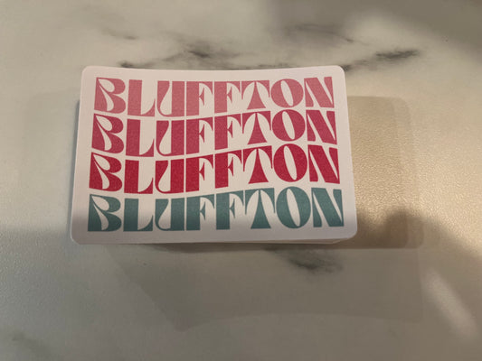 UB Bluffton Wave sticker