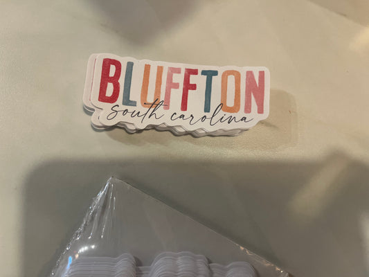 UB Bluffton watercolor sticker