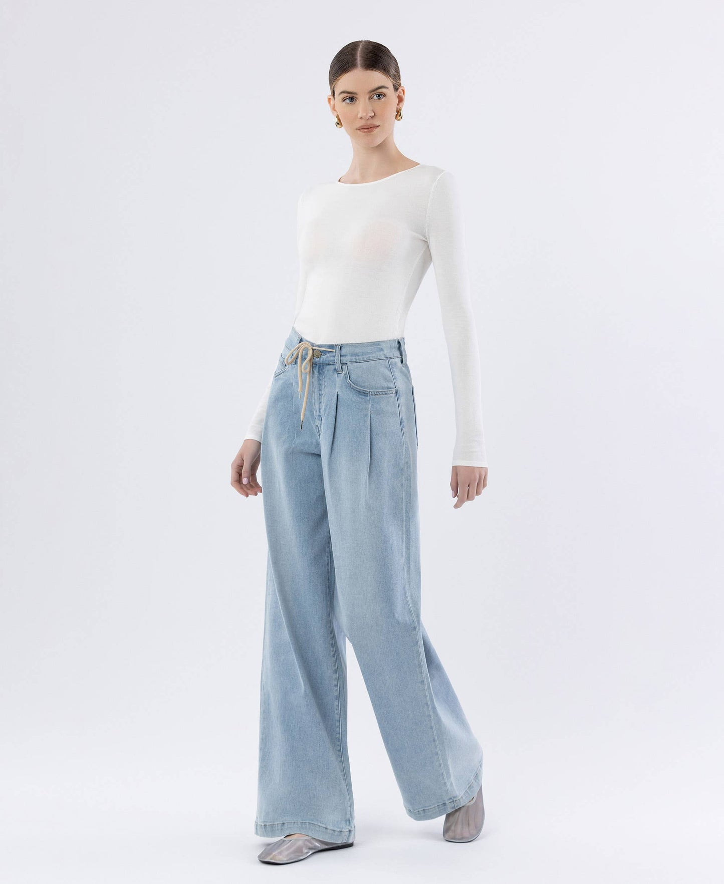 DRAWCORD ELASTIC WB WIDE LEG