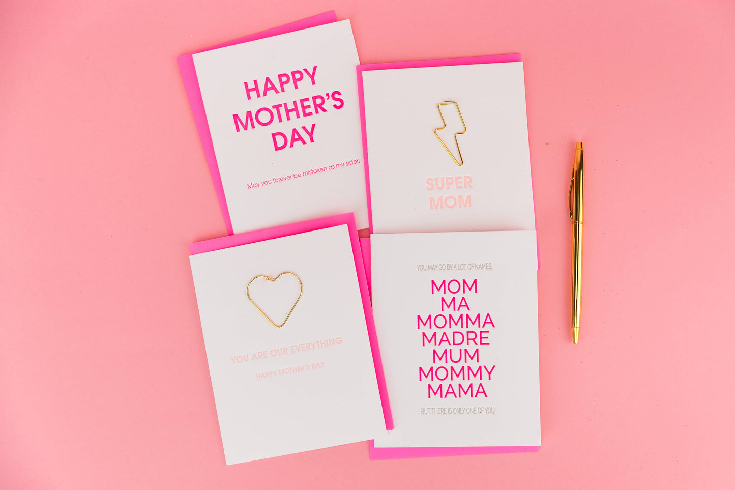 Happy Mother's Day, Forever Mistaken As My Sister - Letterpress Card