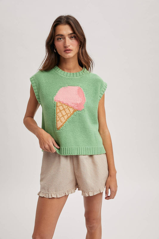 ICE CREAM CONE SWEATER TOP