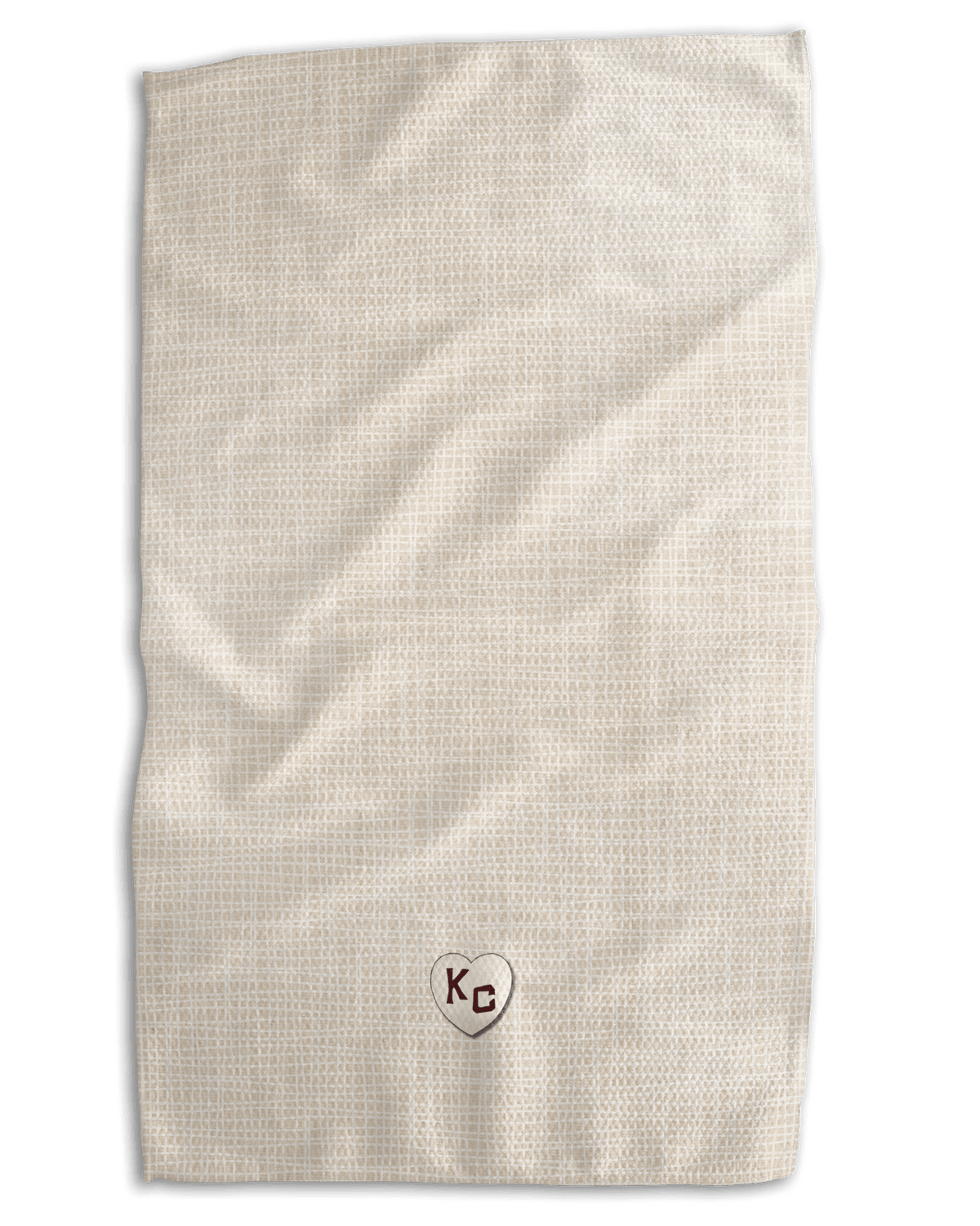 KC Hearts Cozy Plaid Kitchen Towel
