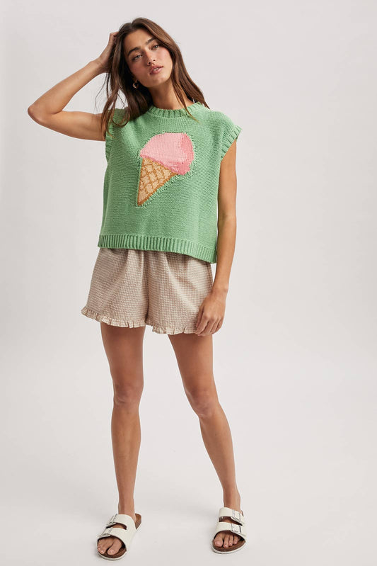 ICE CREAM CONE SWEATER TOP