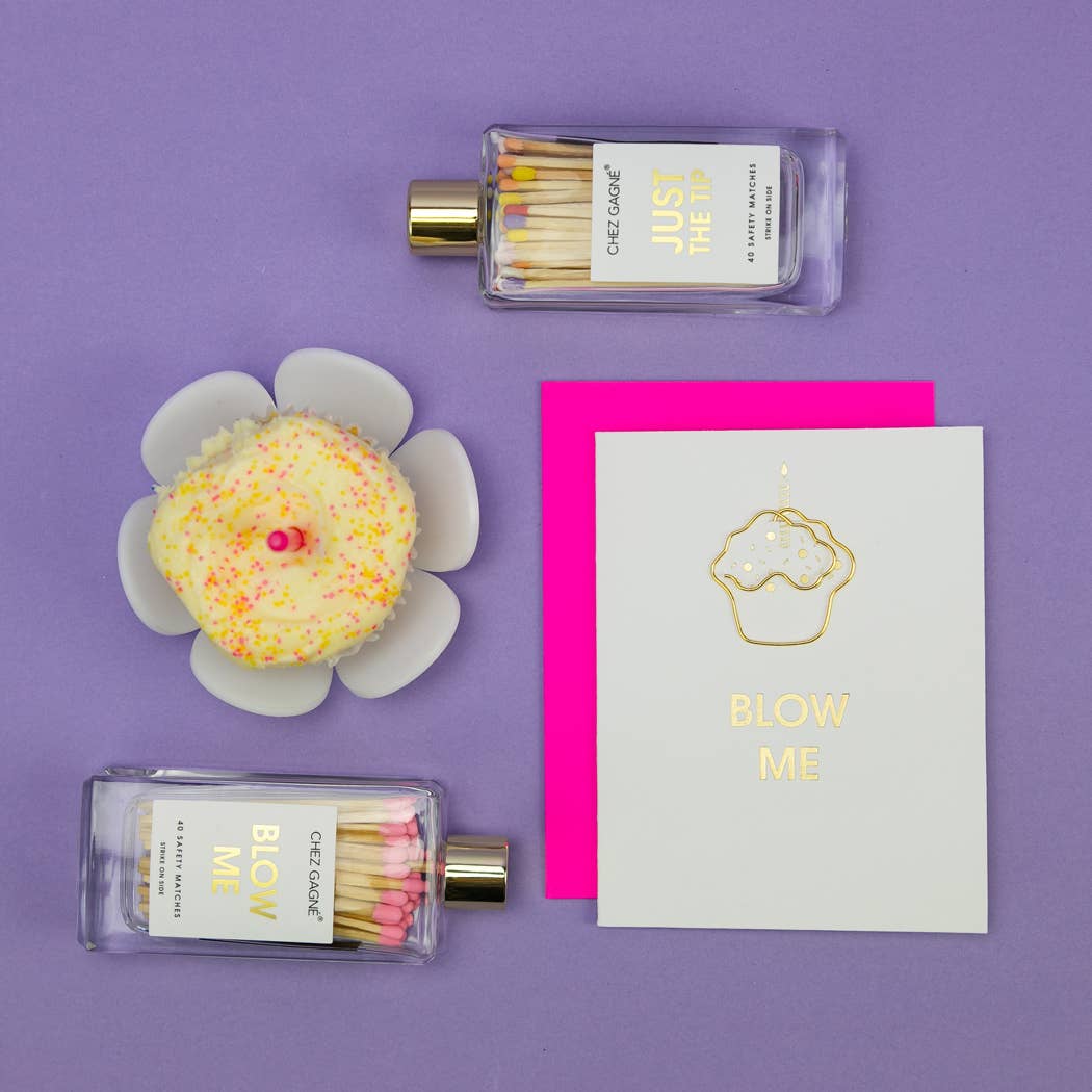 Just the Tip - Glass Bottle Safety Matches - Rainbow/Multi