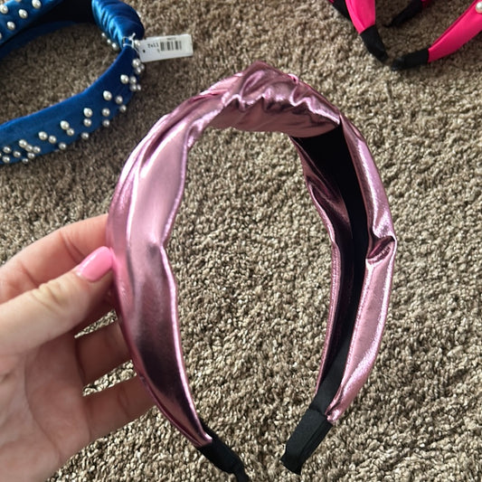 UB light pink metallic headband