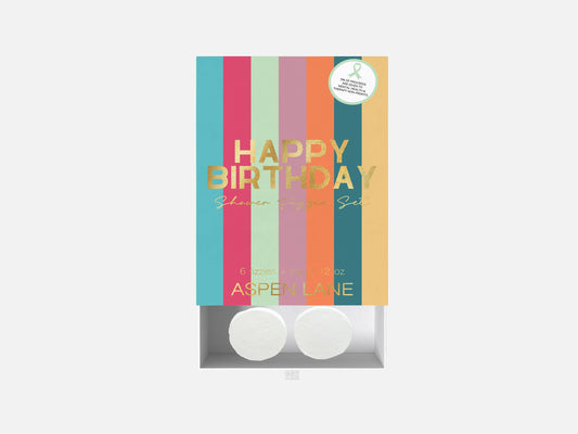 Happy Birthday Shower Steamer Fizzie Set