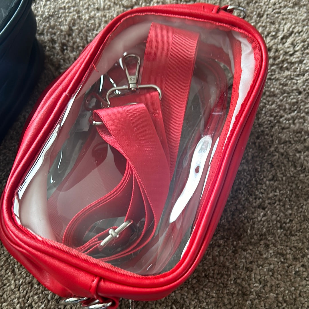 UB red clear bag