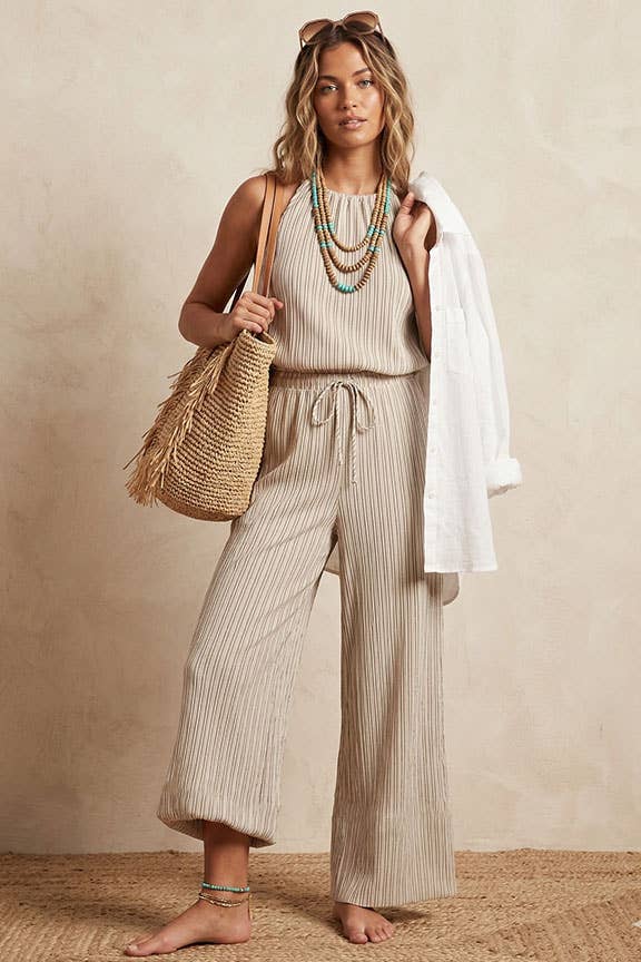 Striped Sleeveless Top
