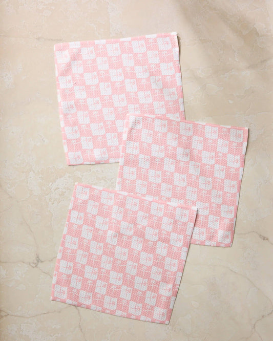 La Brisa Pink Dishcloth Set