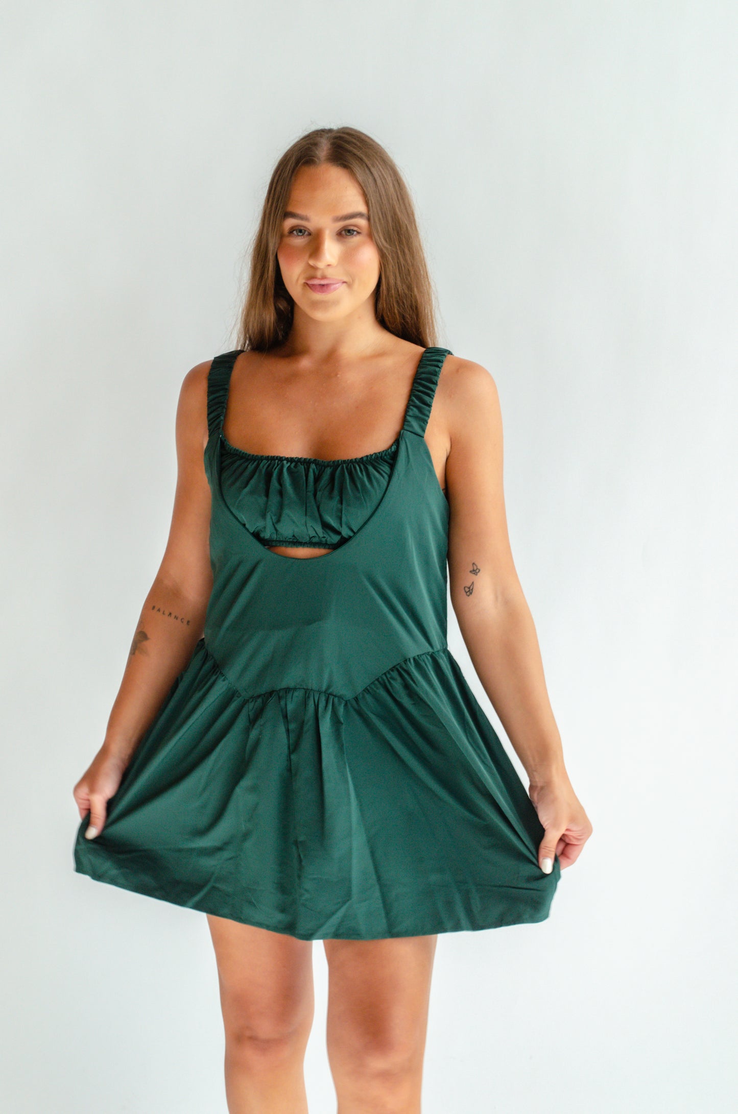 Day runner dress- Green