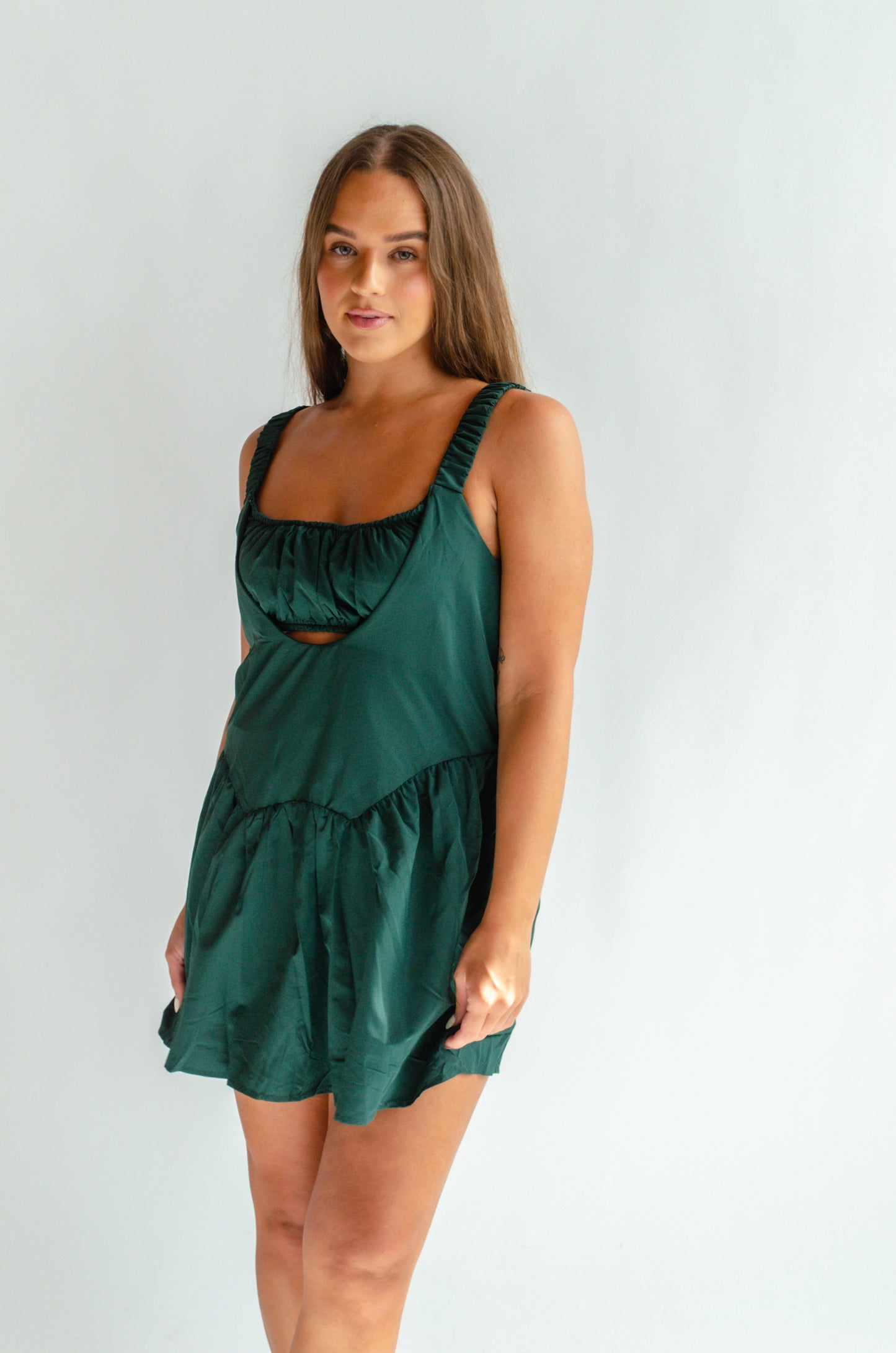 Day runner dress- Green