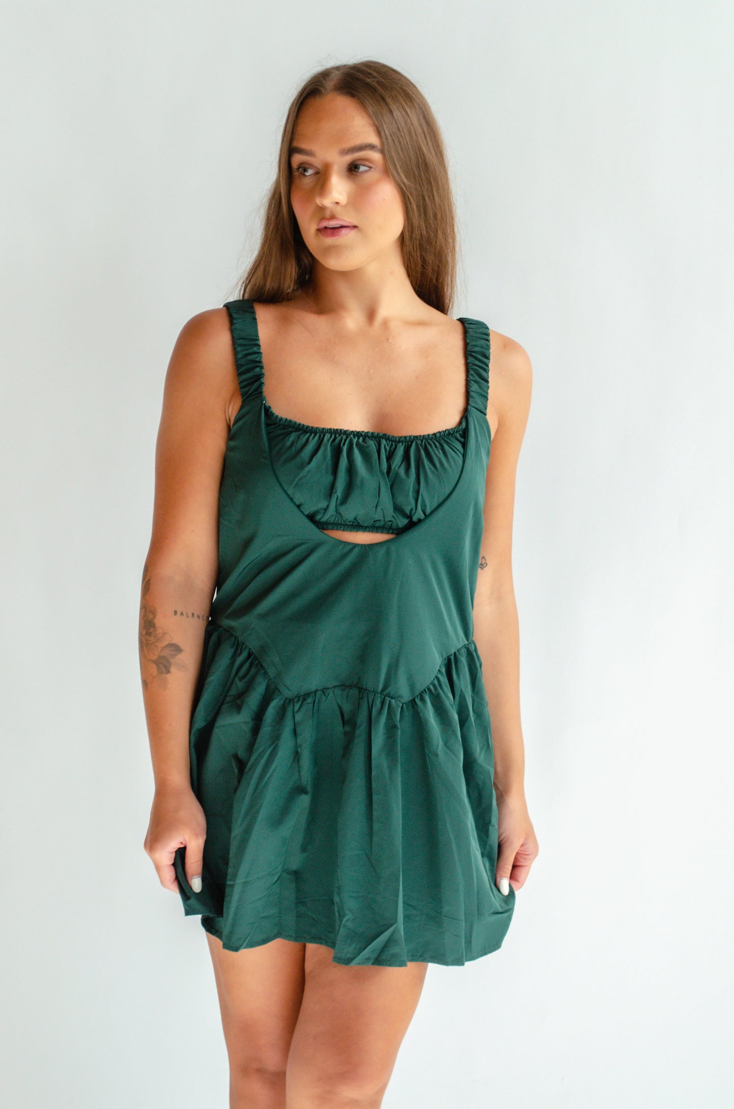 Day runner dress- Green