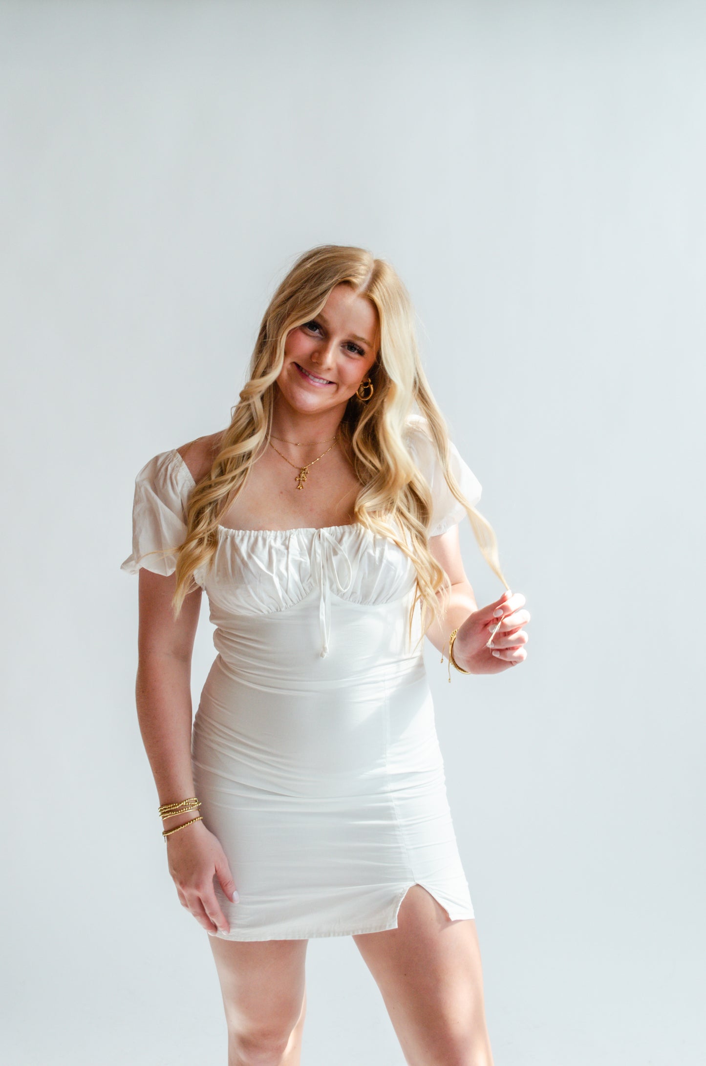 White babydoll dress