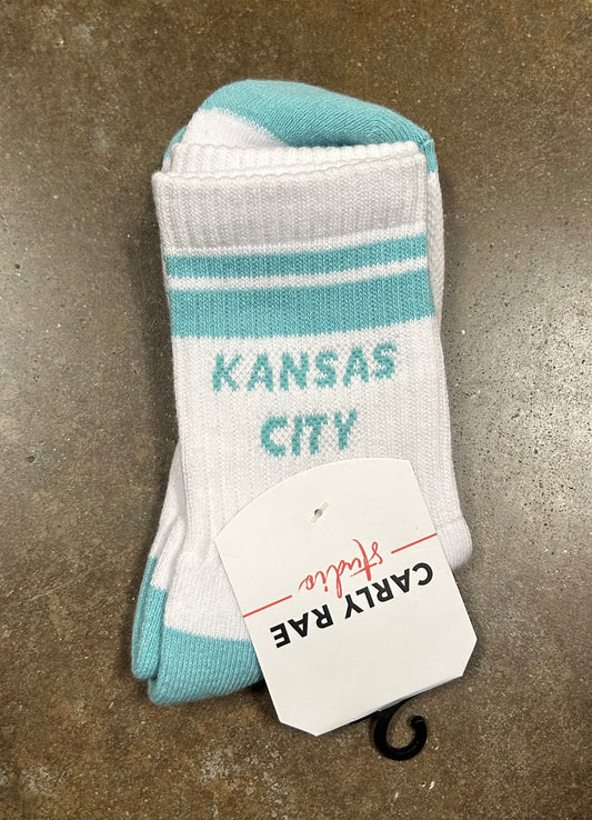 KC Crew Socks/Teal 790G