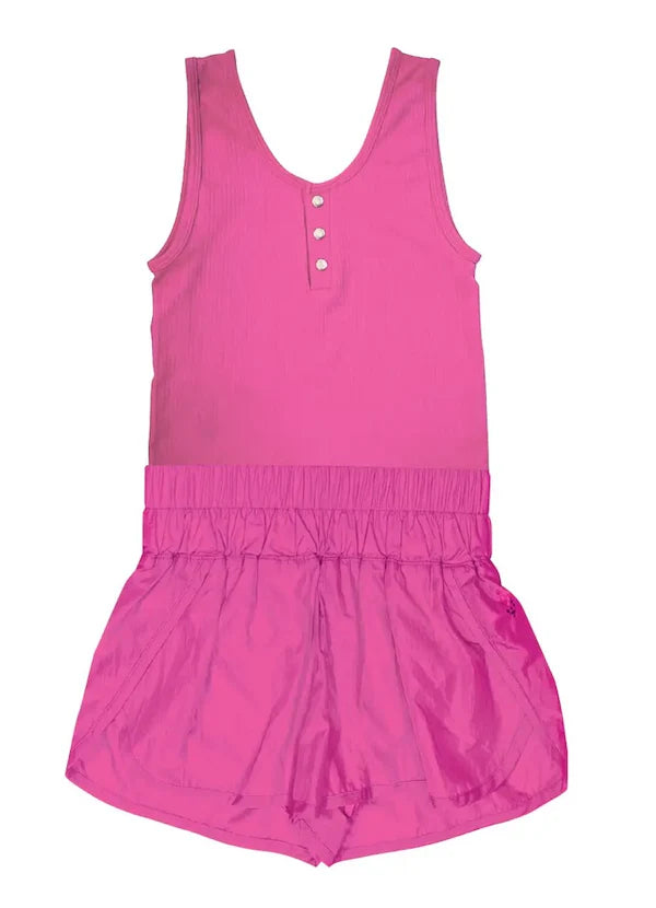 Running Romper/Pink