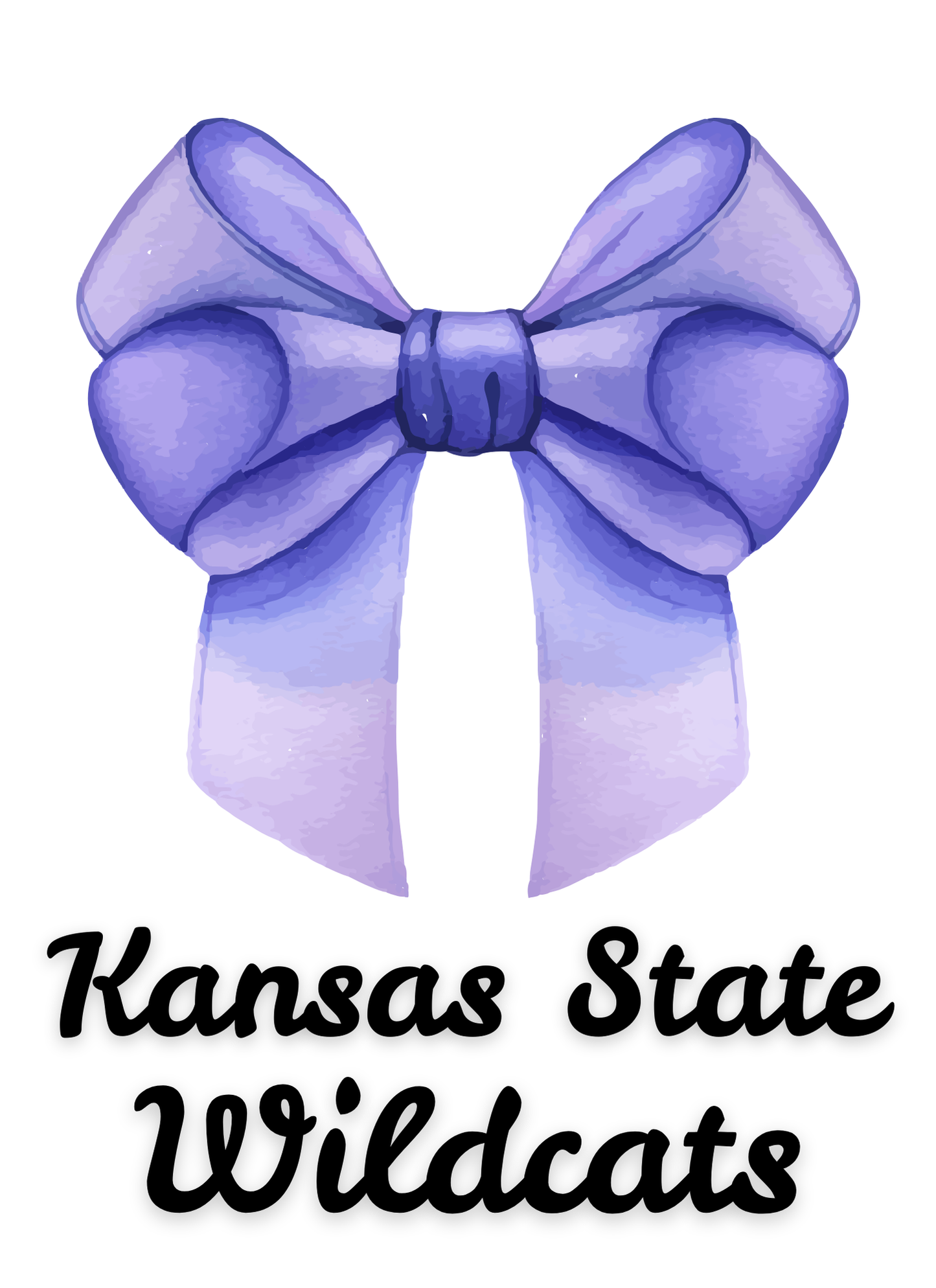 Kansas State Single Bow Print