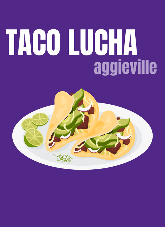 Taco Lucha KSU print