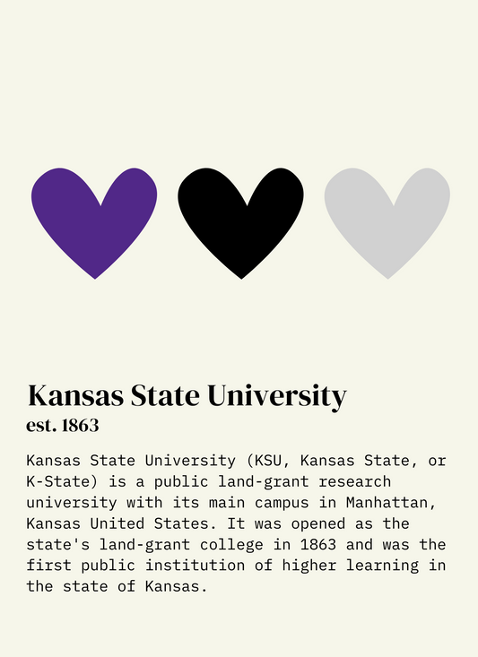 KSU Heart Print