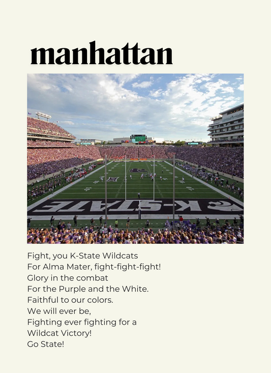 Manhattan Fight song print