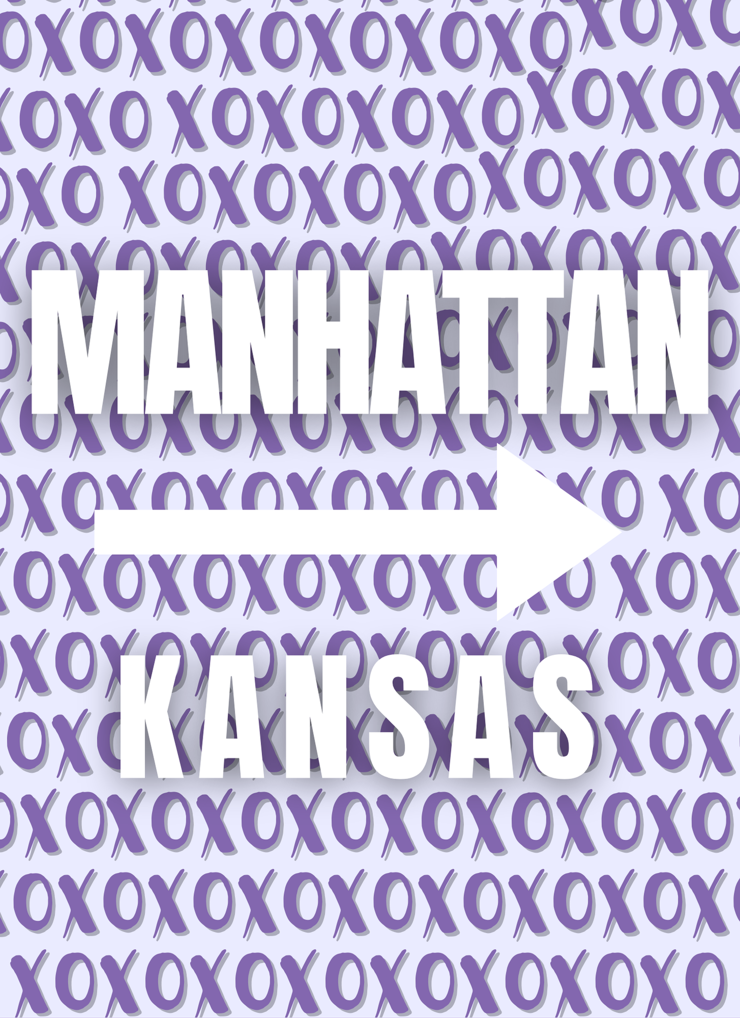 Manhattan, KS XO Print