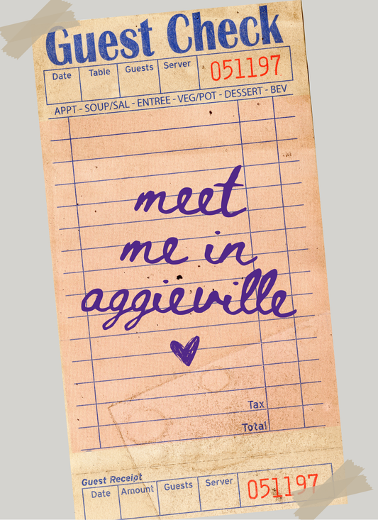 Meet me in Aggieville print